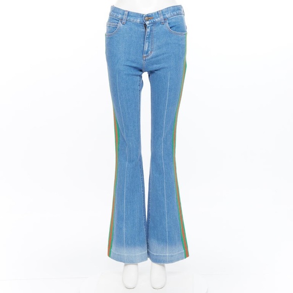 Gucci Web Flare Jeans - Picture 9 of 9